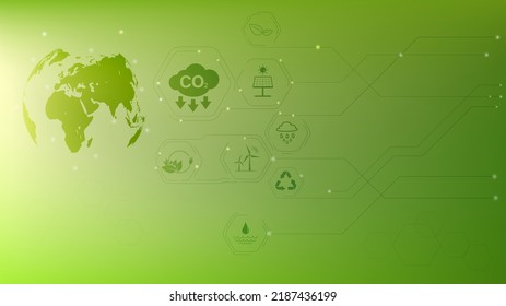 Banner Design Elements Sustainable Energy Development Stock Vector ...