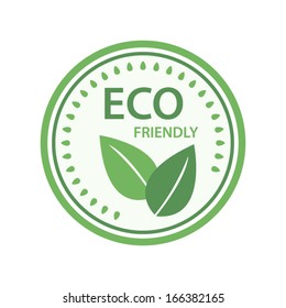 Eco friendly green concept stamp or sign