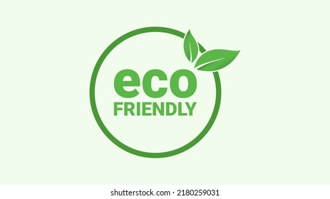 Eco friendly green leaf label sticker. Eco friendly for stamp, label,logo, icons with Green organic plant leaf. vector illustration.
