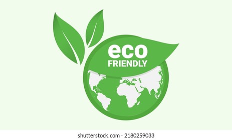 Eco friendly green leaf label sticker. Eco friendly for stamp, label,logo, icons with Green organic plant leaf. vector illustration.
