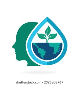 eco friendly green nature icon concept