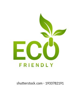 Eco Friendly green Vector Illustration.