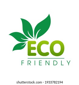 Eco Friendly green Vector Illustration.