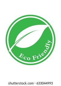 Eco friendly green vector sign symbol logo