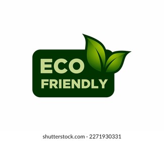 Eco friendly Healthy natural product label logo design