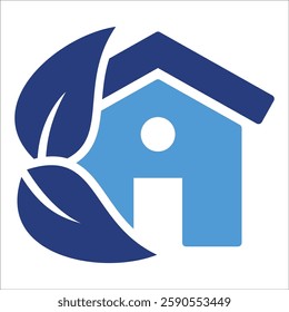 Eco Friendly Home Icon Element For Design