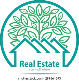 Eco Friendly Homes logo or symbol for property, real estate company
