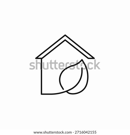 eco friendly house icon sign vector