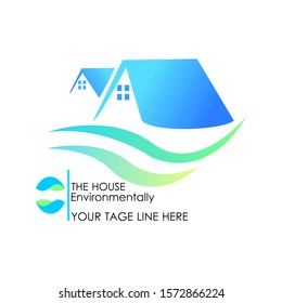 Eco friendly house logo vektor