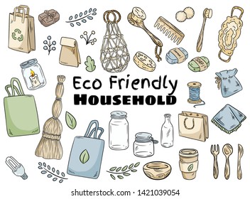 Ambiente acogedor. Recogida ecológica y de basura cero de artículos. Vamos verde
