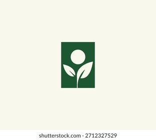 Icono del logotipo de la hoja humana respetuosa del medio ambiente, estilo de vida saludable Logotipo orgánico del hombre de la hoja