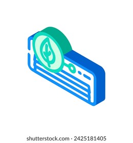 eco friendly hvac isometric icon vector. eco friendly hvac sign. isolated symbol illustration