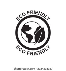 Eco friendly icon in black flat glyph, filled style isolated on white background
