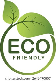 eco friendly icon design. Ecological food coupon. Organic natural food label. 100% natural, bio, vegan, green, icon, logo, badge, sticker, emblem, symbol, line, flat vector, isolated illustration.