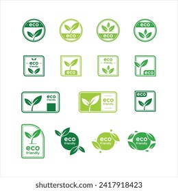Eco Friendly Icon Design Set Collection