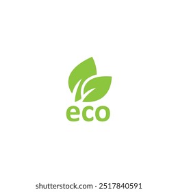 Icono respetuoso del medio ambiente. Sello ecológico de alimentos. Etiqueta orgánica de alimentos naturales.