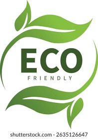 eco friendly icon. Ecological food coupon. Organic natural food label, bio, vegan, green, icon, logo, badge, sticker, emblem, symbol, line, flat vector, isolated illustration.