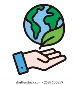 Eco Friendly Icon Element For Design