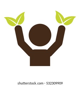 eco friendly icon image vector illustration design 