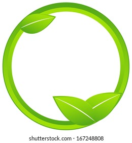Eco friendly icon. Originally created ecology business icon. Illustration of blank eco friendly vector icon isolated on white background