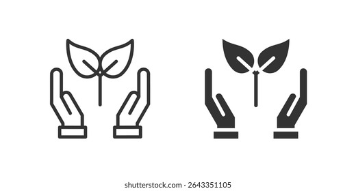 Eco friendly icon set symbolizing sustainable and nature-safe practices.