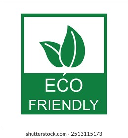 Eco friendly icon. eco friendly sticker. eco friendly label. eco