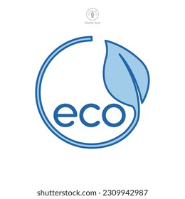 Eco friendly Icon symbol template for graphic and web design collection logo vector illustration