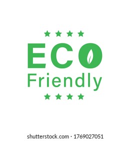 Eco friendly icon vector flat design
