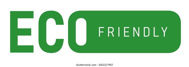 Eco friendly icon. Vector illustration. Isolated on white background