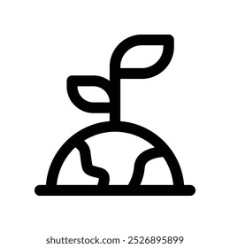 eco friendly icon. vector line icon for your website, mobile, presentation, and logo design.