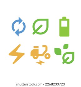 Umweltfreundliches Symbol Vektor nachhaltig