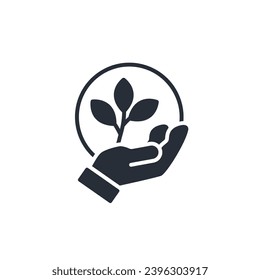 eco friendly icon. vector.Editable stroke.linear style sign for use web design,logo.Symbol illustration.