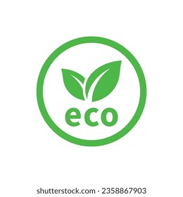 Eco Friendly Icons. Ecologic food stamps. Eco food labels.