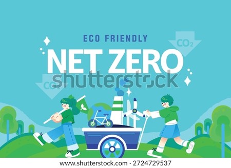 Eco friendly illustration for nature