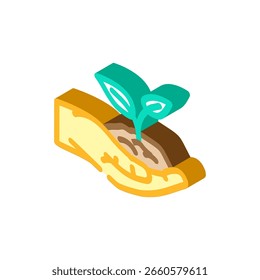 eco amigável isométrica ícone vetor. sinal eco amigável. símbolo isolado ilustração
