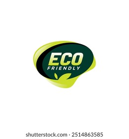 Vector de diseño de etiquetas ecológico. Logotipo de alimentos orgánicos