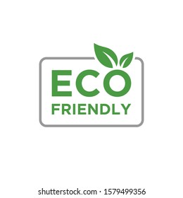 Eco Friendly Label Emblem Design Vector Template