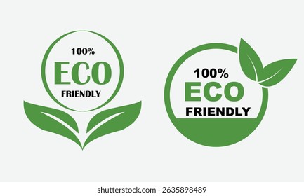 Eco friendly label , logo, bio product, green world 