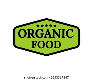 Eco friendly label template with a green leaf emblem, ideal for branding organic and healthy food products with a rustic, wellness focused design.