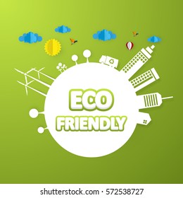 Eco Friendly Label Vector Design