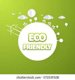 Eco Friendly Label Vector Design