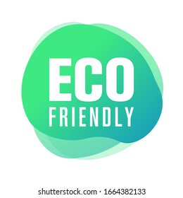 eco friendly labels, vector illustration