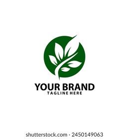 eco friendly leaf logo design vector