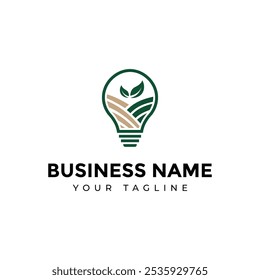 eco friendly light bulb logo