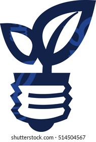Eco friendly lighting icon