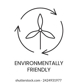 Eco friendly line vector with editable stroke for packaging