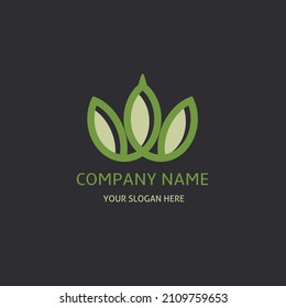 eco friendly logo design. Nature design logo concept