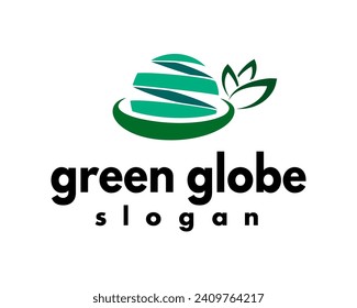 eco friendly logo design template abstract