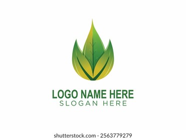 eco friendly logo design vector illustration