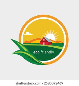 Eco friendly logo. Ecologic food stamps. Organic natural eco organic logo design.